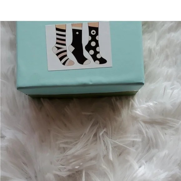 NIB Kate Spade 3pk of Socks. In Gift Box - Picture 2 of 7